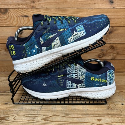 Brooks Turnschuhe Damen UK 8 Ghost 12 Boston 2020 blau Laufen Marathon Fitnessschuhe