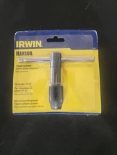 NEW IRWIN 12002 SIZE 1/4-1/2" T HANDLE CUTTING TAP WRENCH HOLDER TOOL 5430905