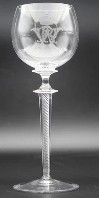 Stängelglas aus Service  für Kaiser Wilhelm I, Rheinische Glashütten AG,um 1881 - Bild 1 von 4