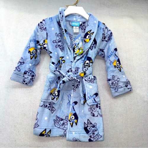 Neu mit Etikett Unisex Kinder Bluey Bademantel Morgenmantel Größe 5T - Bild 1 von 4