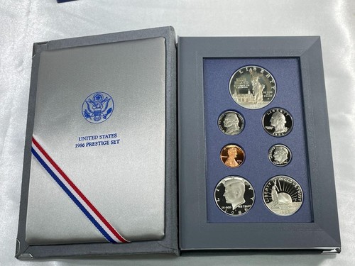 1986 United States Prestige Set, Ellis Island S$1, Toning, OGP COA B1.38 - Bild 8 von 12