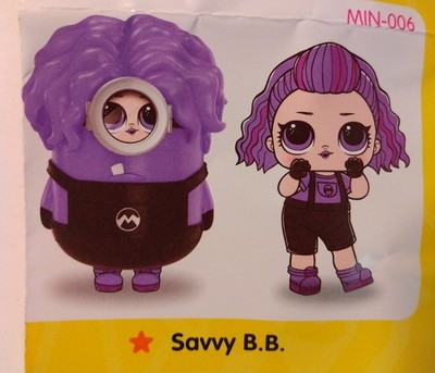 L.O.L Surprise dolls loves minions Savvy B.B. RARE