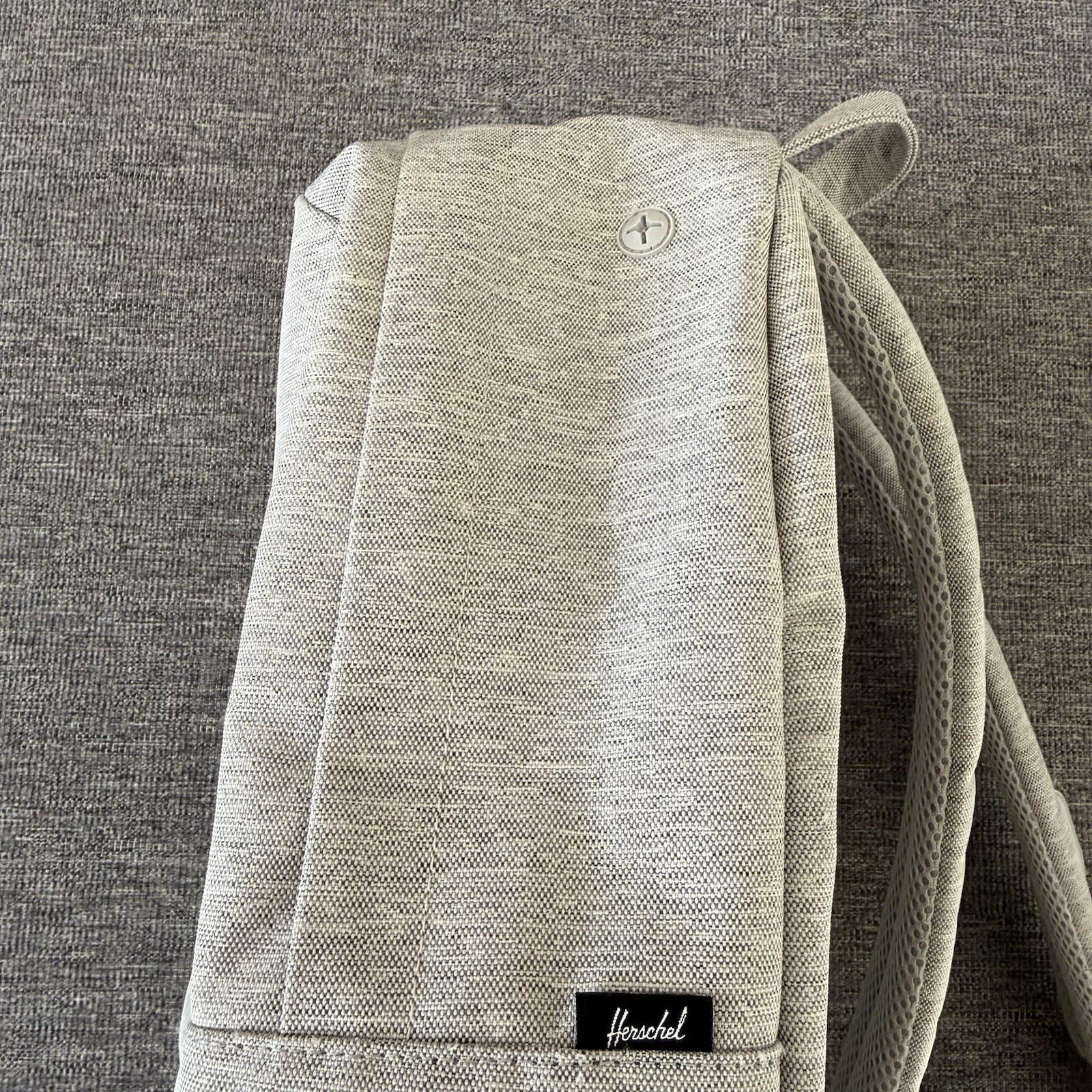 Herschel Gray Backpack Adjustable Strap Inner Poc… - image 2