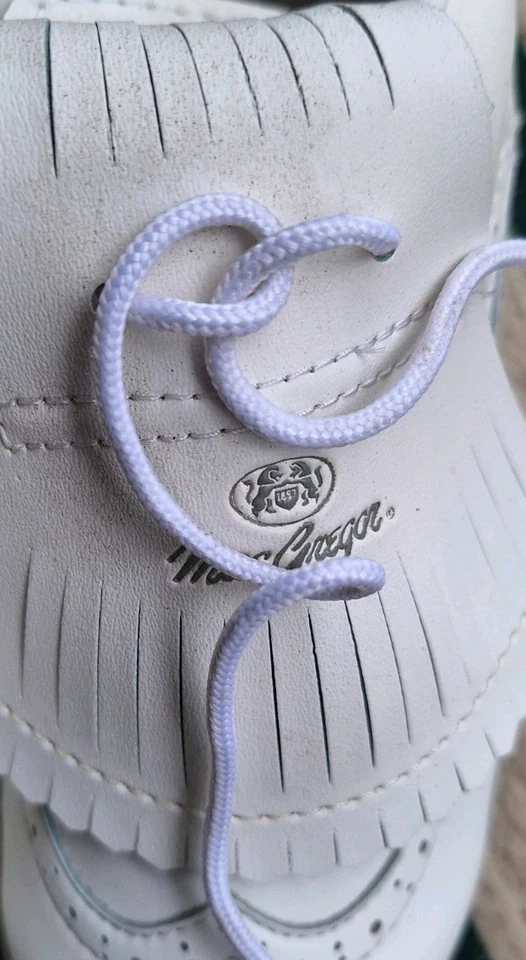 Zapatos de golf MacGregor diseño punta de ala blanco estilo 4000 para mujer talla 7,5 Foto 2 de 4