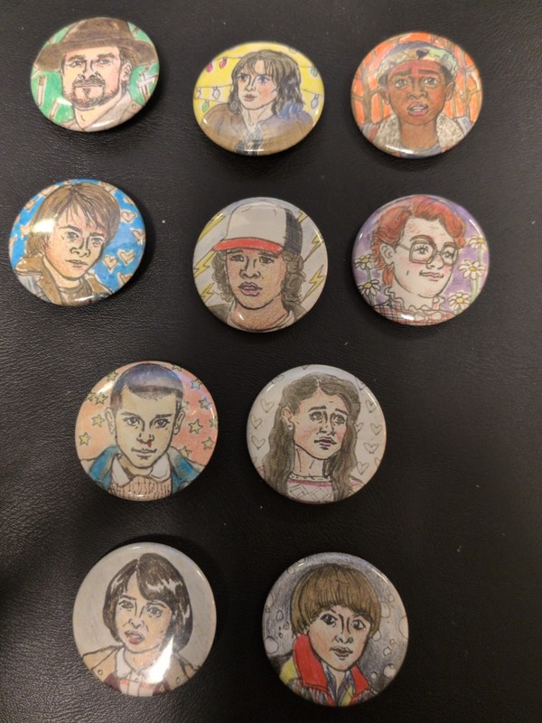 Stranger Things Pins Lot Of 10 
