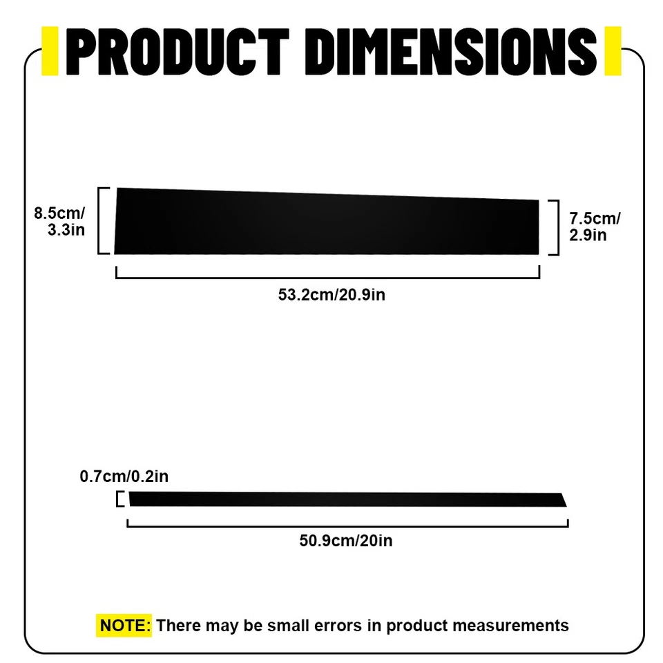 For Honda Odyssey 2005-2010 Black Door Window Trim Cover Panel Pillar Posts B Foto 2 de 4