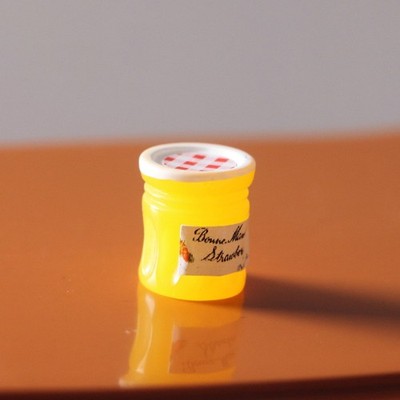 4Pcs 1:12 Dollhouse Miniature Coffee Can Bread Sauce Jam Food Kitchen Decor Toy