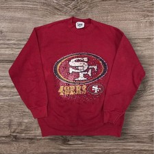 Vintage Lee Sport San Francisco 49ers Sweatshirt Mens Large Red Made in USA SF