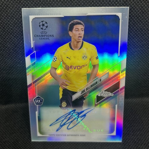 Jude Bellingham 2020-21 Topps Chrome REFRACTOR ROOKIE AUTO 🔥⚽️🔥