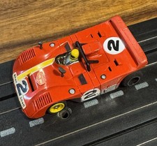 Vintage AFX G-Plus FERRARI 312 Race Slot Car Red 2 Mirrors Intact Foam Tires