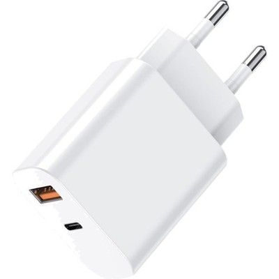USB C Ladegerät 20W 2Port Schnellladegerät Qi QC PD kompatibel Smartphones Ta...