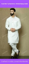 Pure Cotton Homewear Shirts Top Shirt Solid Kurta Mens Clothes Cloth
