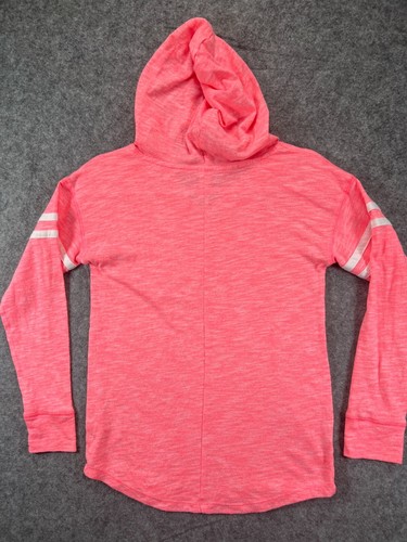 Justice Hoodie Youth 12 Pink White Spell Out Logo Sweatshirt Graphic Long Sleeve - Picture 10 of 10