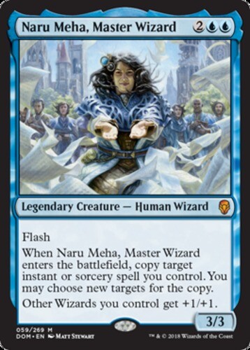 Naru Meha, Master Wizard 1x FOIL DOM MTG Dominaria Mythic MINT blue Naru Meha, Master Wizard 1x FOIL DOM MTG Dominaria Mythic MINT blue