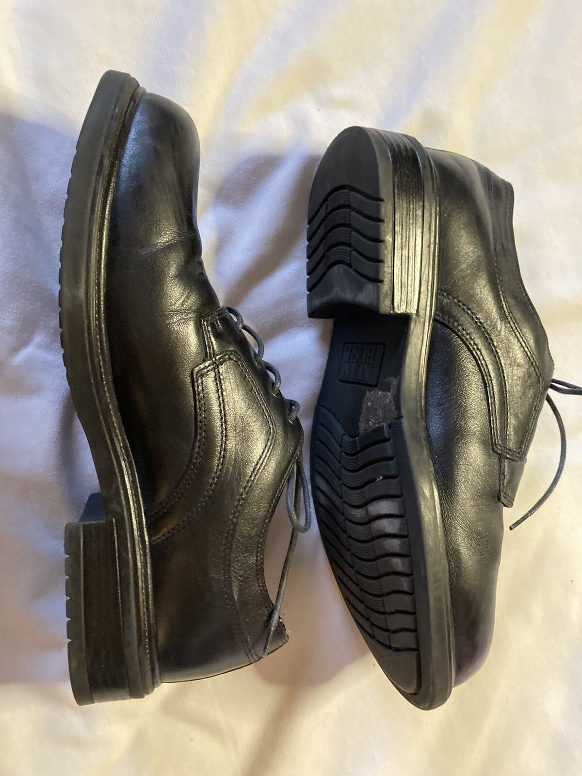 SAOLA Scarpe eleganti Oxford stringate Nunn Bush in pelle nera scarpe da uomo 12M