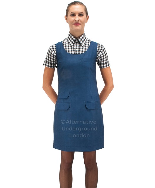 fitted pinafore dress