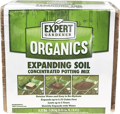 Expert Gardener Organics 2.25 Cu Ft Expanding Soil Concentrated Potting Mix