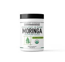 Planet Source Moringa Leaf Powder 8 oz. Raw, Certified Organic Superfood
