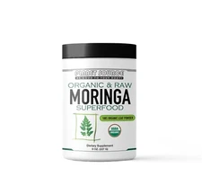 Planet Source Moringa Leaf Powder 8 oz. Raw, Certified Organic Superfood