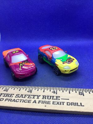 Trendmasters Maximum Speed Pullback Racer Pair, Corvette & Supra- 1:64 Scale