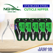 Nghia Stainless Steel Cuticle Nipper Kem Nghia D06 Jaw 16 SET 5 FREE SHIP