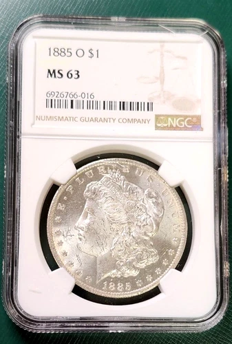 1885-O Morgan Dollar - VAM-9 - MS-63 - NGC - Mirrors in the Fields