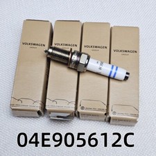 4PCS OEM 04E905612C Spark Plug For AUDI Volkswagen A3 1.4T Golf NEW Genuine part