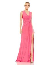 NWT Ieena for Mac Duggal Sleeveless Embellished Formal Gown Size 4 Pink 2B454