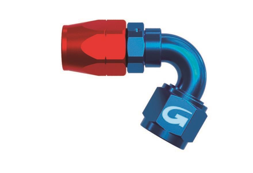 Goodridge 200 Series Fast Flow Cutter Style Fitting AN -6 AN6 6AN - 120 Degree