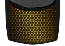 Small Hexagons Pattern Imitation Gold Truck Hood Wrap Vinyl Car Graphic Decal