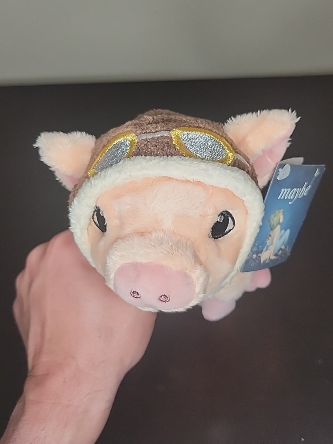 Compendium Stuffed Flying Aviator Pig Plush Companion to Maybe Kobi