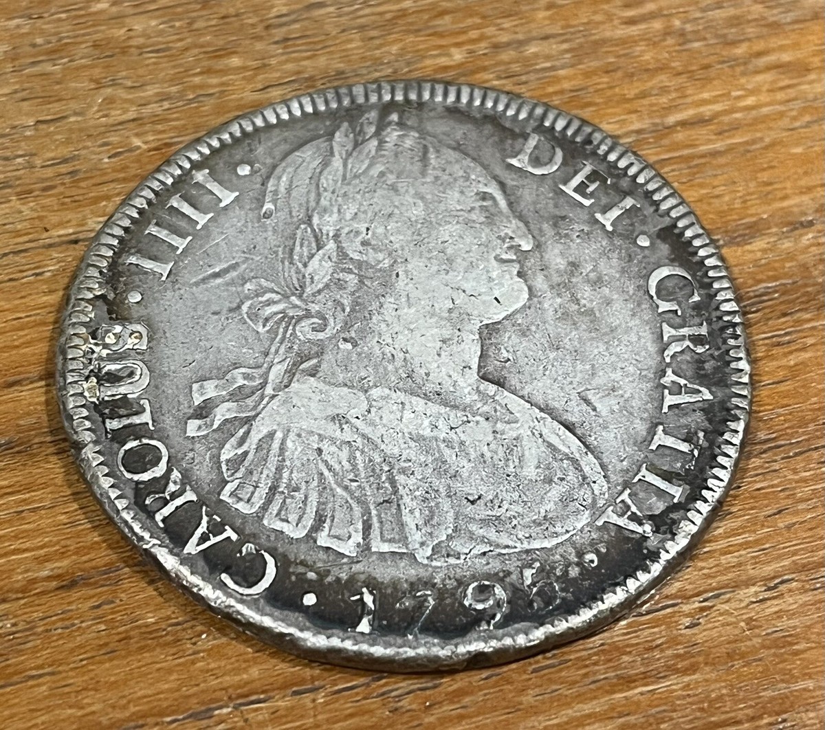 CHAMILLONAIRE『MIX TAPE MESSIAH』廃盤レア皿入手困難 1795 MEXICO SPAIN King CHARLES IV Silver Antique 8 Reales Mexican