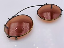 Vintage 6508SF Bronze Metal Oval Clip-On Sunglasses Frames