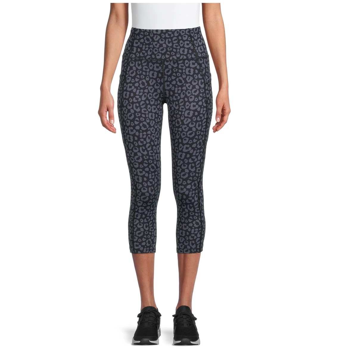 Avia Women's Pull-On Active Capri Leggings - Dark Blue/Black