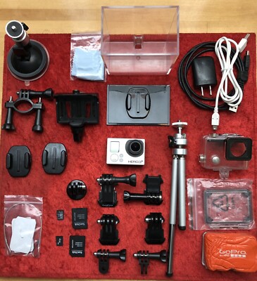 GoPro HERO3 PLUS Silver, Plus Lots Of Accessories NO Batteries Included