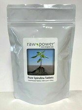 Spirulina Tablets, 1000 count, 250mg each, 100 pure, raw, organic, cold-pressed