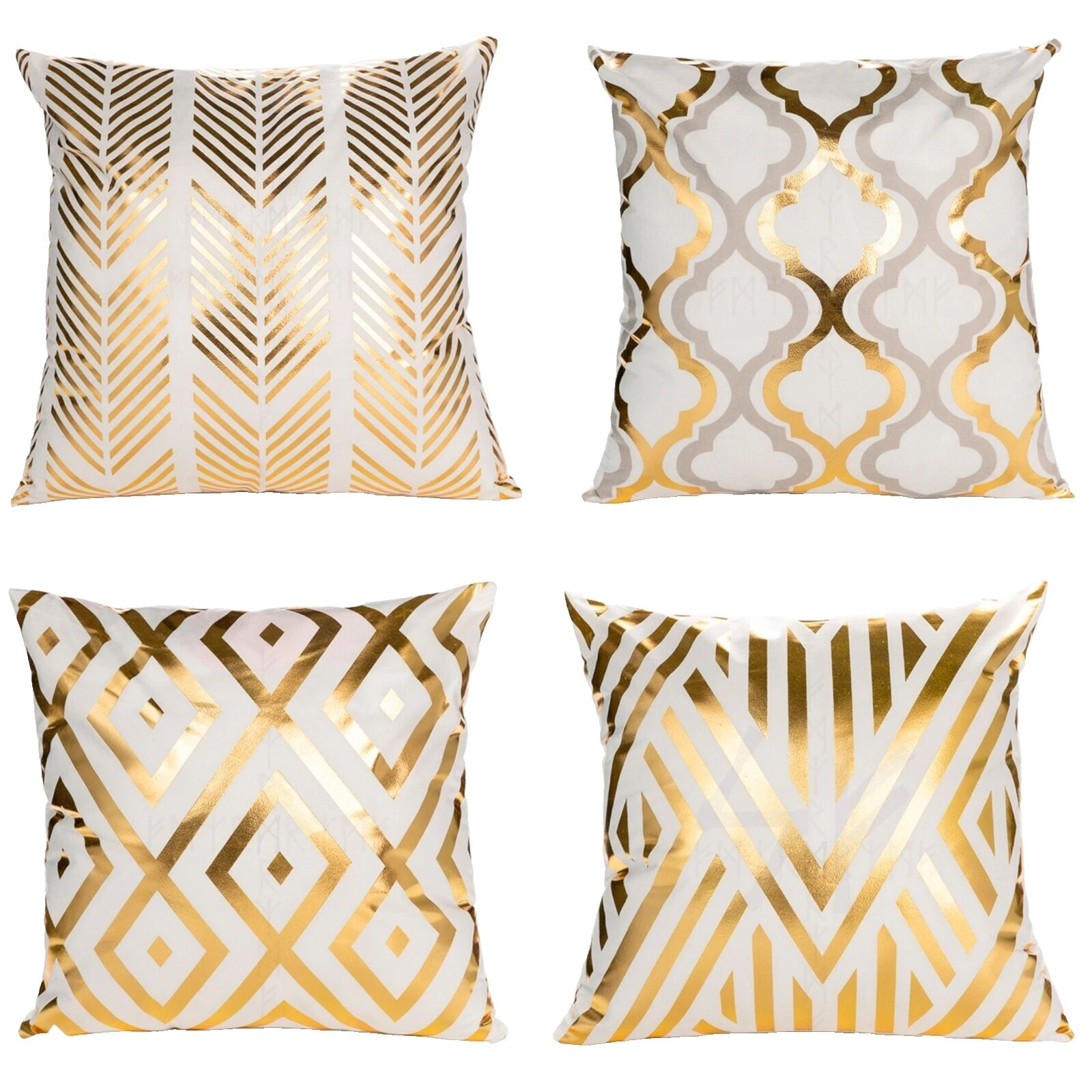 Fundas de almohada Moderno Blanco