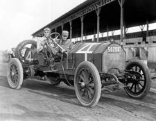 Beardsley and Coote in Simplex Race Car Old Photo 8.5" x 11" Reprint