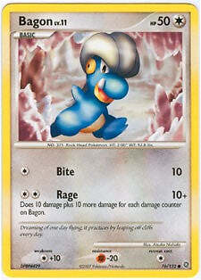 Pokemon Secret Wonders Card - Bagon 76/132