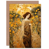 Walk On Wildflower Klimt Style Muttertag Mama Muttertagskarte