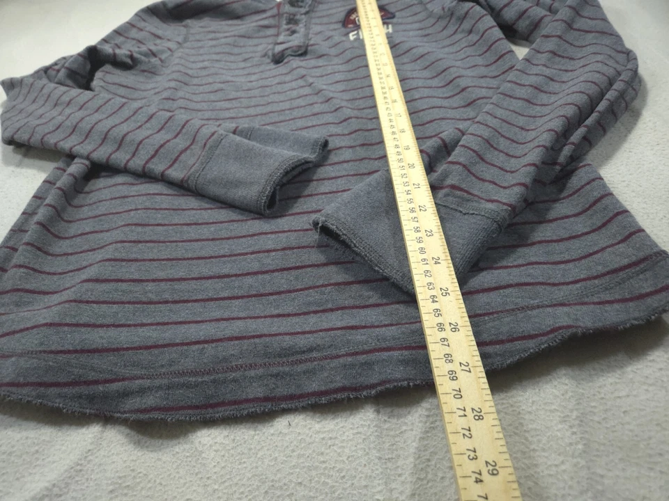 Suéter Abercrombie Fitch Niños Doble Extra Grande Gris Henley Sudadera Músculo Foto 4 de 4