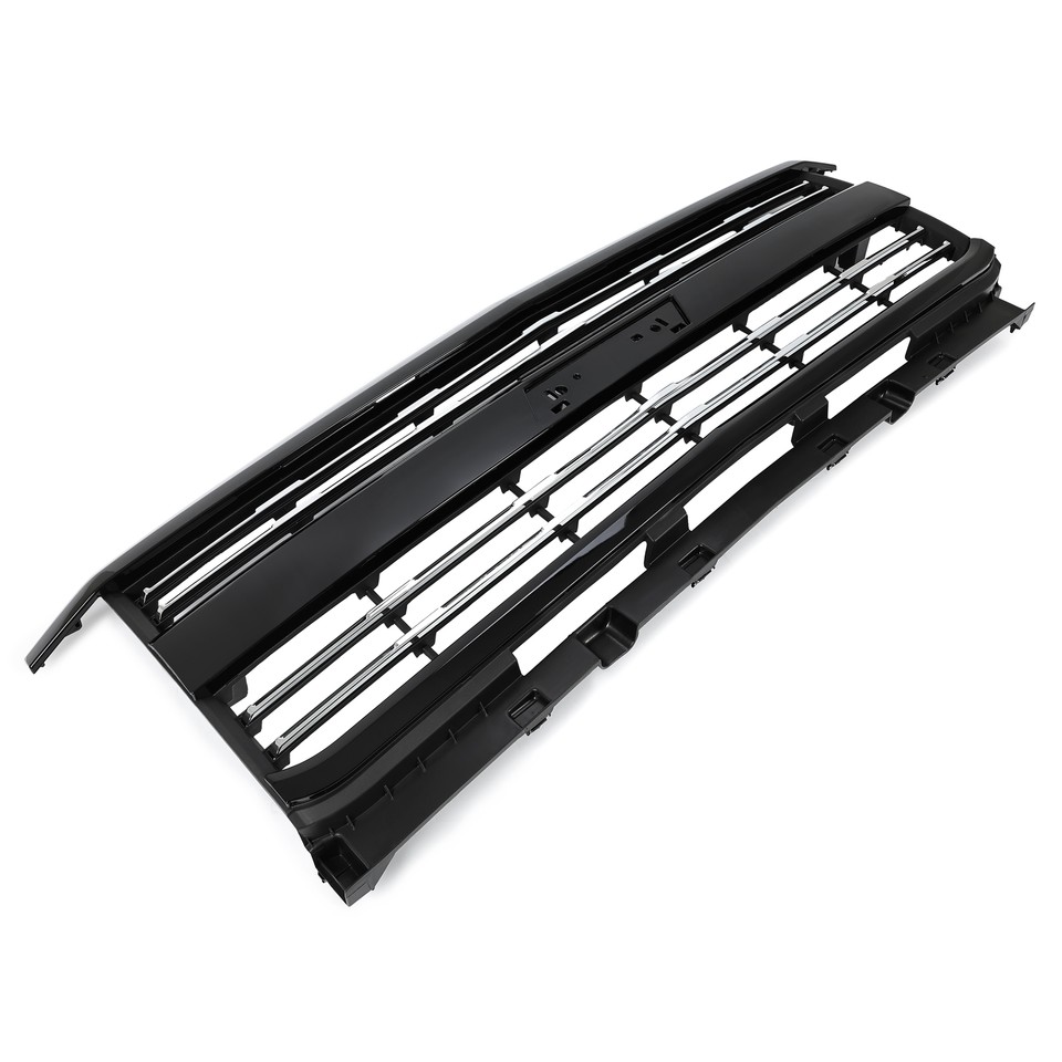 APS Lower Bumper Grille Insert For Chevy Silverado 2500/3500 HD 2015-2019 – Black Billet Bolt-On Overlay (No Drilling)