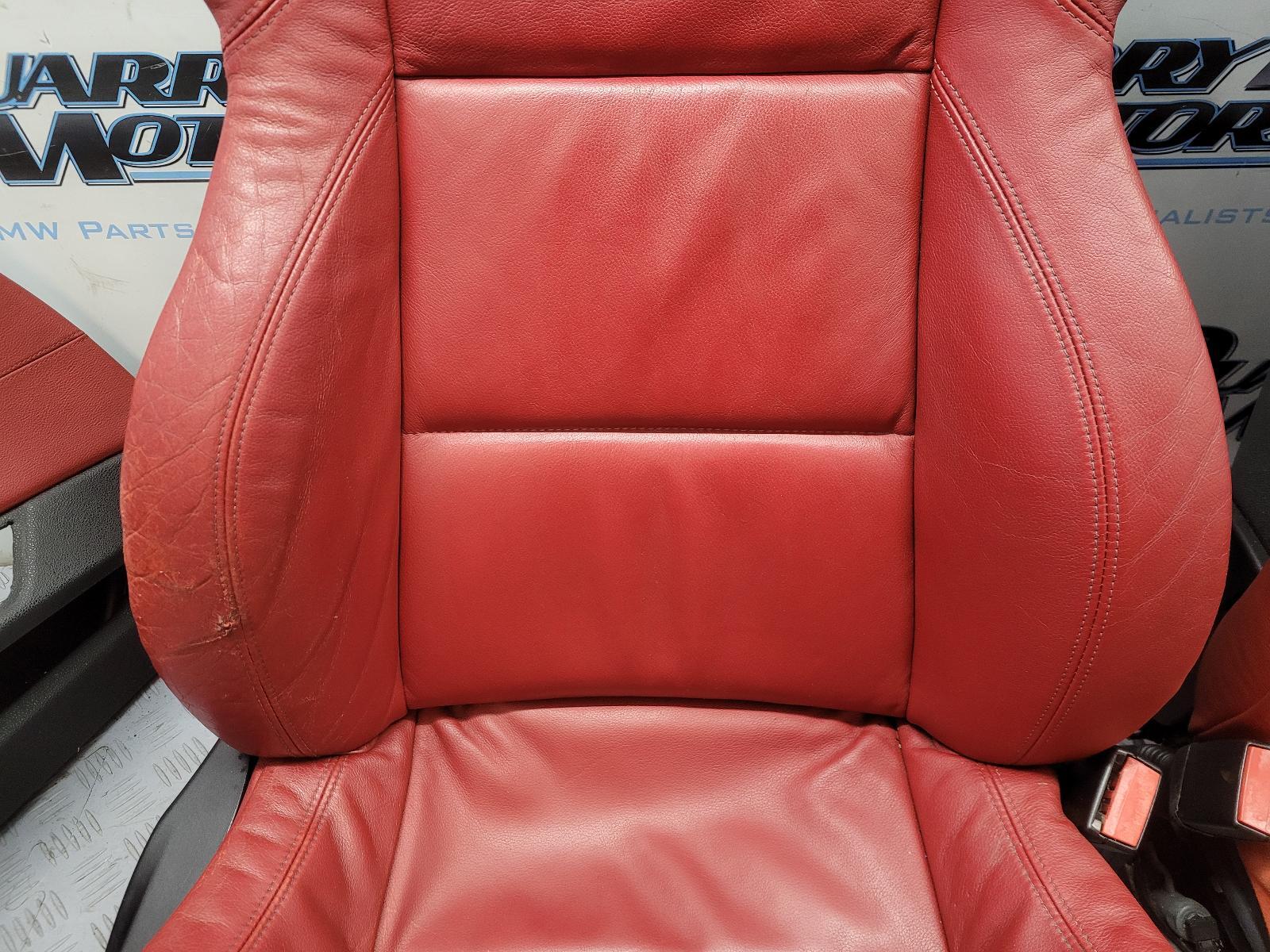 BMW Red Leather M Sport Seats and Door Cards Fits Z4 E85 E86 eBay