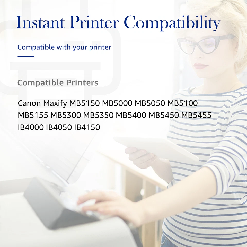 4x XL Tinten für Canon MAXIFY MB5050 MB5150 5100 MB5350 5450 ersetzt PGI-2500XL - Bild 2 von 4