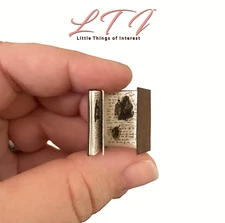 JOURNAL OF IMPOSSIBLE THINGS 1:12 Scale Miniature Readable Illustrated Book