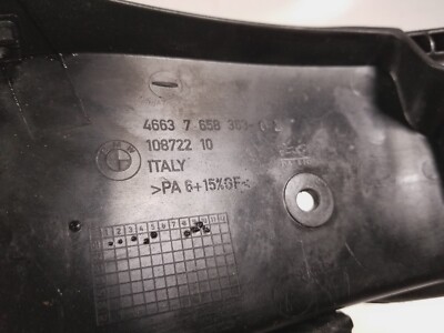 2003 BMW F650 CS Front Inner Cover Dash Fairing 46637658363