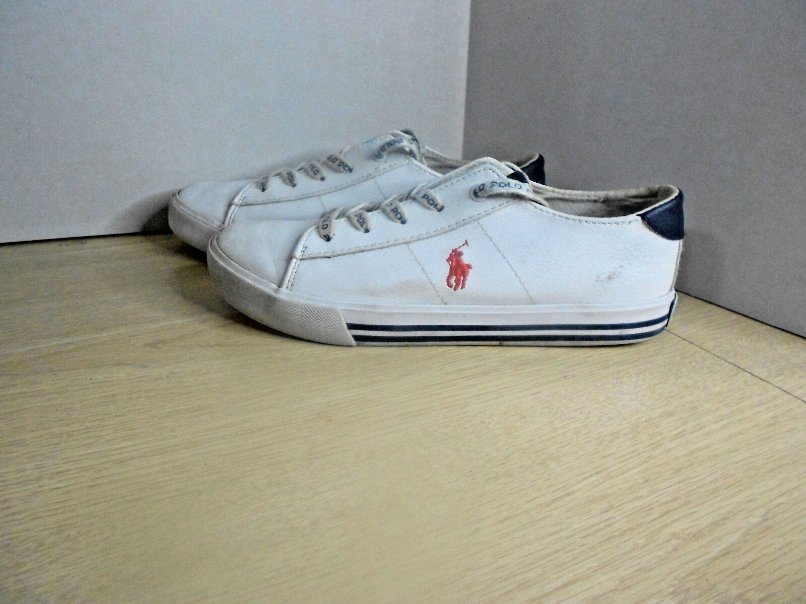 PONY Polo Ralph Lauren Fantor IV Sneakers Basse Donna Taglia 3 Ecopelle Bianca