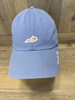 Kentucky State of Mine Light Blue Embroidered Kentucky Silhouette Adjustable
