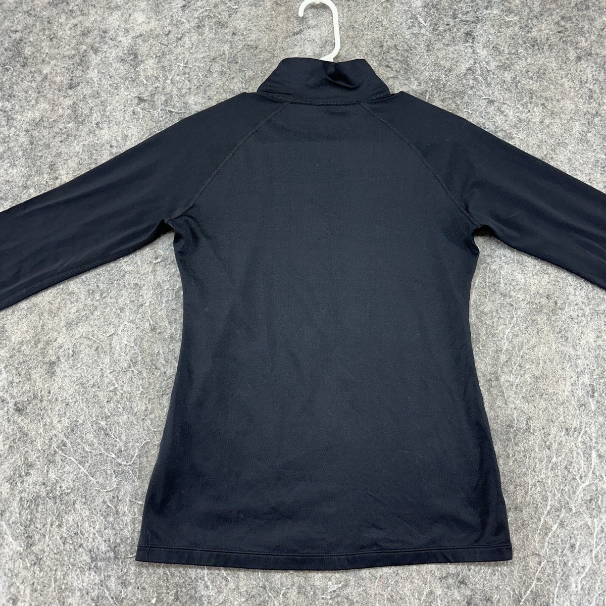 Paradox Sweater Womens Small Black Logo Quarter Zip Pullover