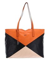 Picard Harlekin Shopper Schultertasche Tasche Papaya - Kom Orange Schwarz Neu